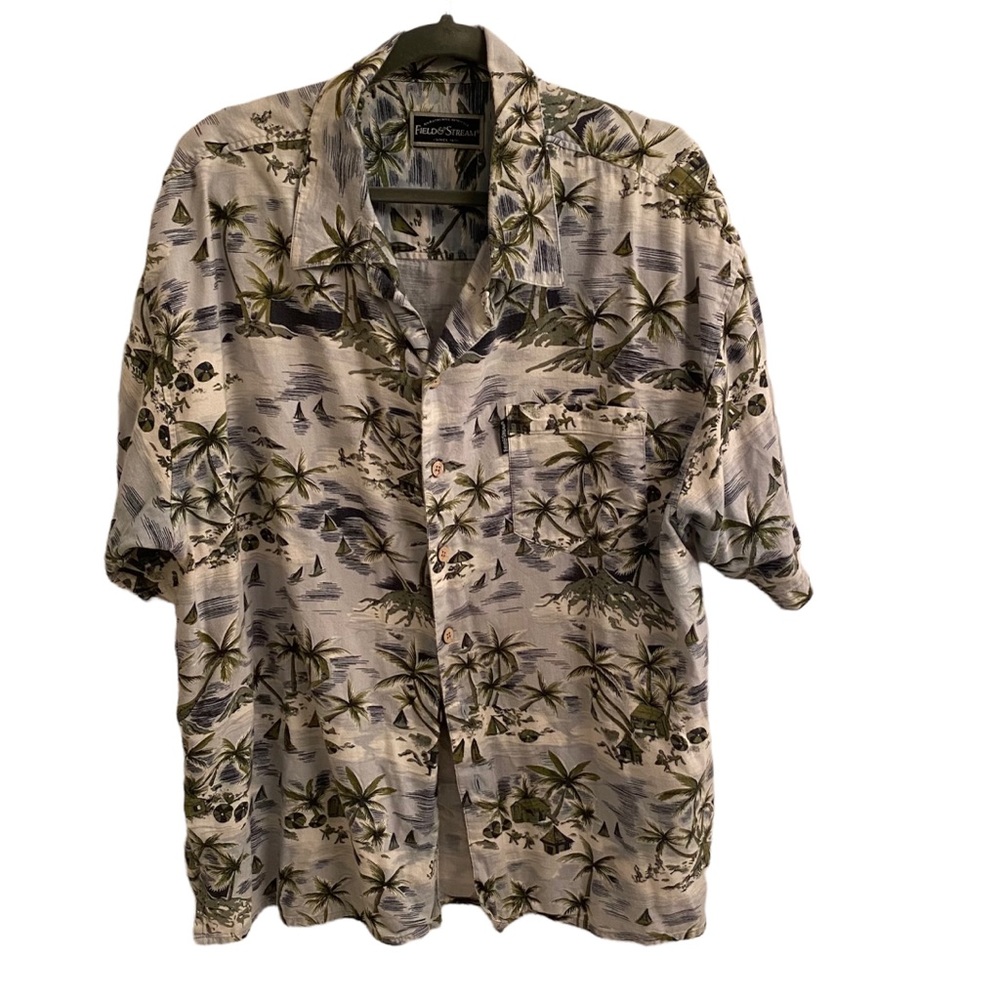 Field & Stream Hawaiian style button down shirt